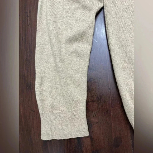 Foundry Supply Quarter Zip Sweater Size 2XLT Tall Beige Long Sleeve Lightweight - Picture 11 of 13